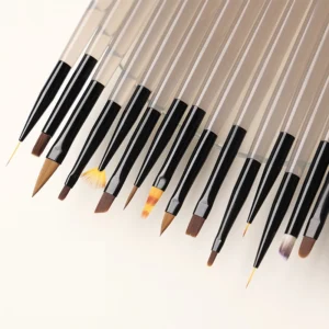 CHROMÉCLAIR Professional Nail Art Brushes Set 15 PCS