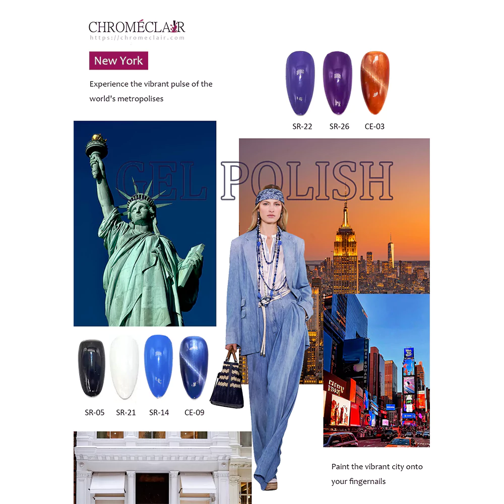 City Series: New York | Nail Gel Polish Set Inspired by NYC Hema & Tpo free